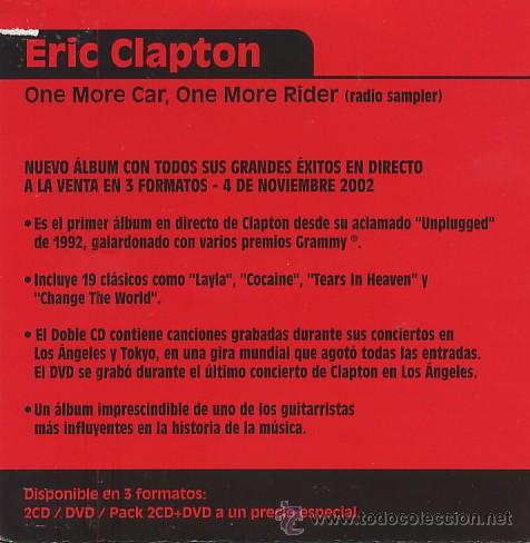 CDs de m&uacute;sica: eric clapton (cd single) - Foto 1