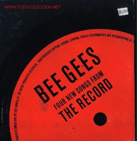 CDs de m&uacute;sica: BEE GEES-FOUR NEW SONGS FROM THE RECORD CD ALBUM DOBLE PROMO RARO POLYDOR 2001