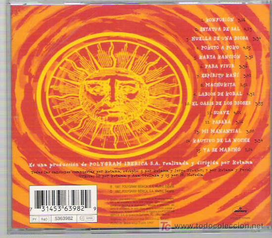 CDs de m&uacute;sica: KETAMA - KONFUSION ****POLYGRAM IBERICA 1997 - Foto 2