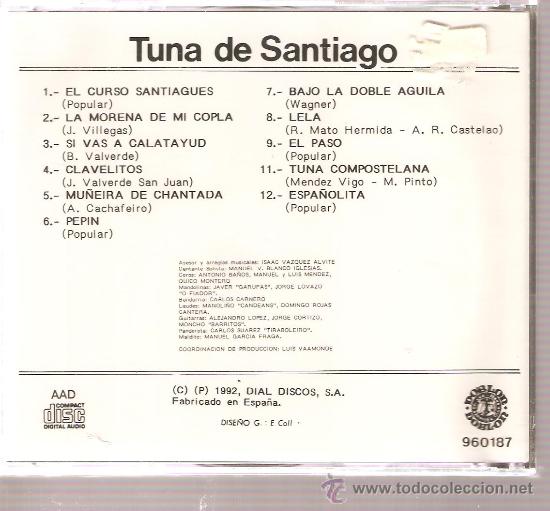 CDs de m&uacute;sica: CD TUNA DE SANTIAGO - Foto 2