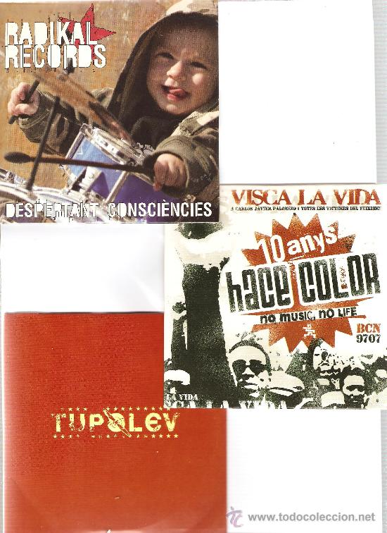 CDs de M&uacute;sica: 3 CD&acute;S : NACE CALOR NO MUSIC NO LIFE + RADIKAL RECORDS + TUPOLEY