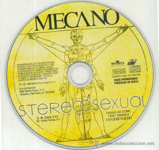 CDs de m&uacute;sica: MECANO. Stereosexual (cd-single-promocional 1998) - Foto 1