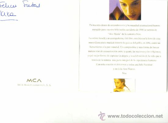 CDs de m&uacute;sica: NOA. Ave Maria (cd-single-promocional 1994) - Foto 2