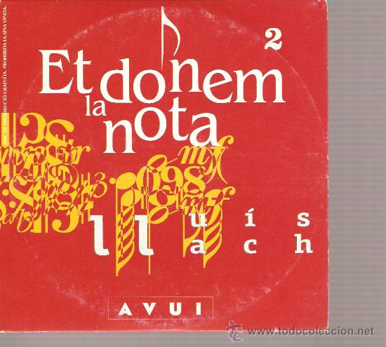 CDs de m&uacute;sica: CD LLUIS LLACH - ET DONEM LA NOTA - AVUI - Foto 1