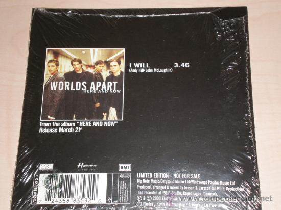 CDs de m&uacute;sica: worlds apart - i will (precintado) - Foto 2
