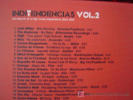 CDs de m&uacute;sica: INDIE TENDENCIAS VOL. 2 - Foto 2