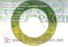 CDs de m&uacute;sica: MINI CD RECTANGULAR PROMOCIONAL HEINEKEN - QUANDO - Foto 1