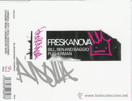BILL, BEN & BAGGIO - PUSHERMAN - CD MAXI - MADE IN AUSTRIA - TRIP-HOP-FUNK FREESTYLERS (Música - CD's Techno)