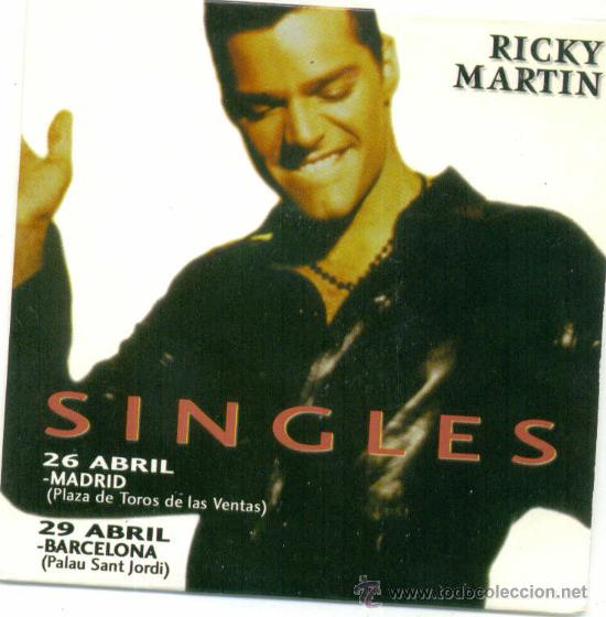 CDs de m&uacute;sica: RICKY MARTIN. Singles (5 temas) (cd-single 2000 ) - Foto 1