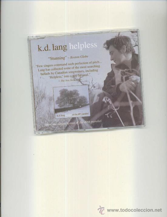 CDs de m&uacute;sica: K.D. LANG. Helpless               (cd-single) - Foto 1