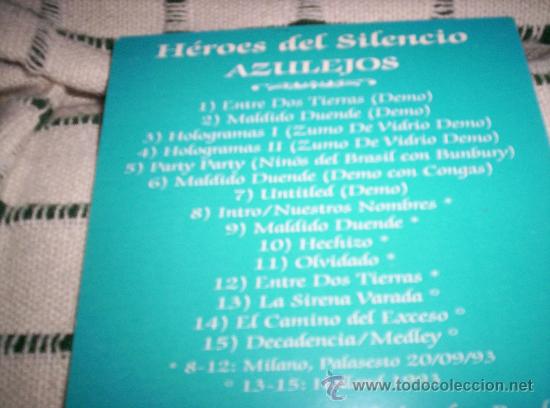 CDs de m&uacute;sica: HEROES DEL SILENCIO	 - AZULEJOS - Foto 1