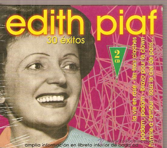 CDs de m&uacute;sica: DOBLE CD EDITH PIAF  - 30 EXITOS - INCLUYE LA VIE EN ROSE - Foto 1