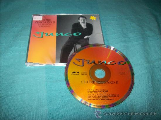 CDs de m&uacute;sica: JUNCO - CUORE ZINGARO II (CORAZON GITANO) - SINGLE 1998 - PROMO 1 CANCION - Foto 1
