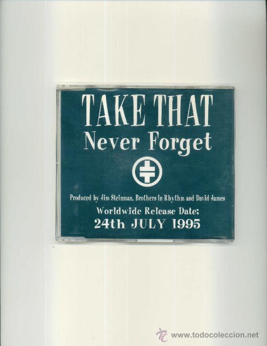 CDs de m&uacute;sica: TAKE THAT. Never forget (cd single promo 1995) - Foto 1