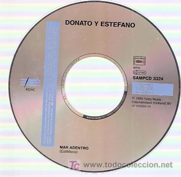 CDs de m&uacute;sica: CD SINGLE - DONATO Y ESTEFANO - MAR ADENTRO - Foto 1