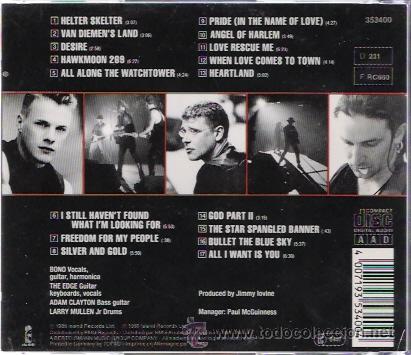CDs de m&uacute;sica: U2 - RATTLE AND HUM (CD) - Foto 2