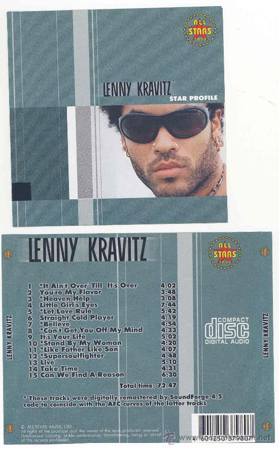CDs de m&uacute;sica: lenny kravitz STAR PROBILE 2000 - Foto 1