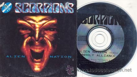CDs de m&uacute;sica: SCORPIONS - ALIEN NATION - CD SINGLE FRANCES RARO - Foto 1