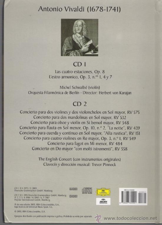 CDs de m&uacute;sica: BONITO LIBRO CON DOS CD DE VIVALDI - Foto 2