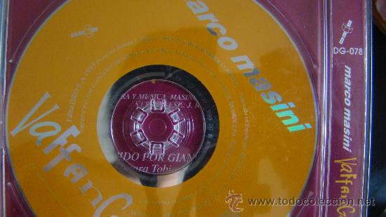 CDs de m&uacute;sica: MARCO MASSINI - VAFFANCULO - CD SINGLE - PROMO - DRO - 1993 - Foto 4