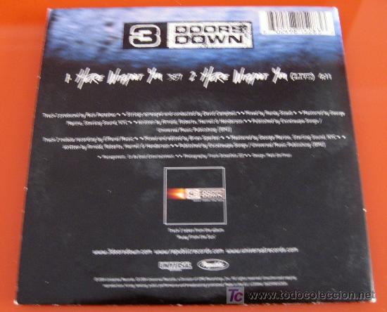 CDs de m&uacute;sica: 3 DOORS DOWN - HERE WITHOUT YOU - CD SINGLE - 2 VERSIONES - 2004 UNIVERSAL RECORDS - RARE - Foto 2