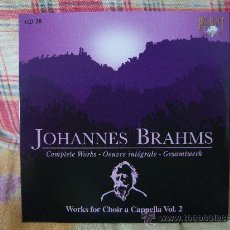 CDs de Música: BRAHMS DREI QUARTETTE OP. 31 (1864) DREI QUARTETTE OP. 64 (1874) VIER QUARTETTE OP. 92 (1889). Lote 26299411
