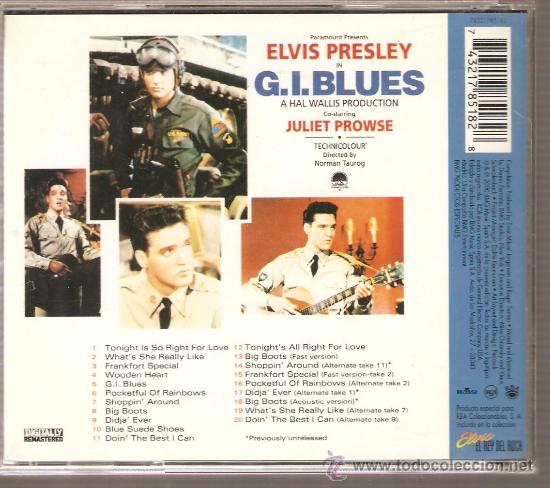 CDs de m&uacute;sica: CD ELVIS PRESLEY  - G.I.BLUES - Foto 2