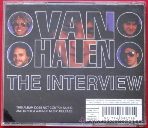CDs de m&uacute;sica: Van Halen - The Interview - CD Baktabak 1995 (Picture CD) BPY - Foto 2