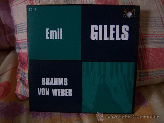 CDs de m&uacute;sica: GILELS PLAYS BRAHMS, VON WEBER - Foto 1