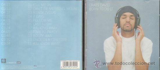 CDs de m&uacute;sica: CRAIG DAVID  BORN TO DO IT   CD-SOLEXT-167 - Foto 1