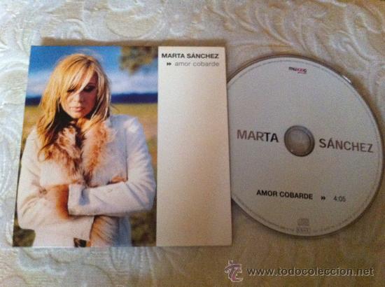CDs de m&uacute;sica: MARTA SANCHEZ - AMOR COBARDE - Foto 1