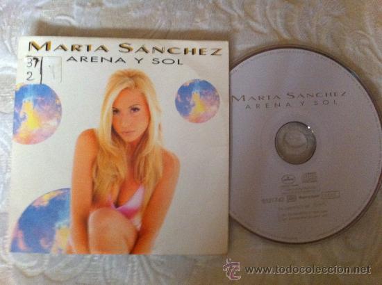 CDs de m&uacute;sica: MARTA SANCHEZ - ARENA Y SOL ( CD SINGLE ) - Foto 1