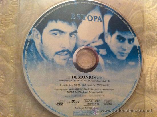 CDs de m&uacute;sica: ESTOPA - DEMONIOS ( CD SINGLE) - Foto 1
