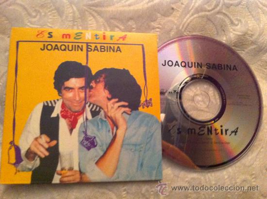 CDs de m&uacute;sica: JOAQUIN SABINA - ES MENTIRA ( CD SINGLE) - Foto 1