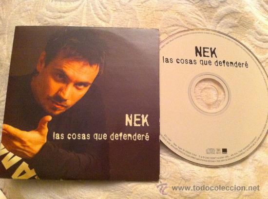 CDs de m&uacute;sica: NEK  - LAS COSAS QUE DEFENDER&Egrave; ( CD SINGLE) - Foto 1