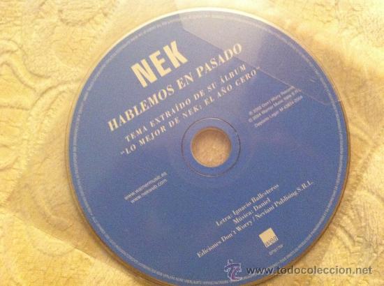 CDs de m&uacute;sica: NEK - HABLEMOS EN PASADO ( CD SINGLE) - Foto 1