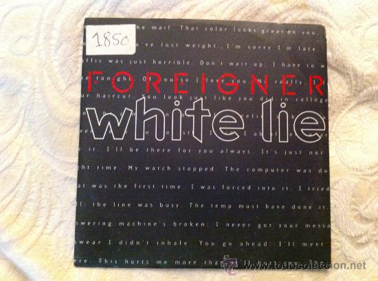 CDs de m&uacute;sica: FOREIGNER - WHITE LIE ( CD SINGLE) - Foto 1
