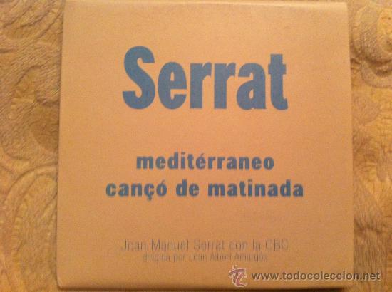 CDs de m&uacute;sica: SERRAT - MEDITERRANEO / CANCO DE MATINADA ( CD SINGLE ) - Foto 1