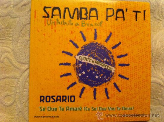 CDs de m&uacute;sica: ROSARIO - SAMBA PA TI ( CD SINGLE ) - Foto 1