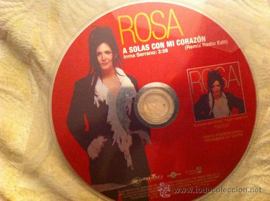 CDs de m&uacute;sica: ROSA - A SOLAS CON MI CORAZON ( REMIX RADIO EDIT ) - Foto 1