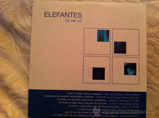 CDs de m&uacute;sica: ELEFANTES - SE ME VA (CD SINGLE) - Foto 1
