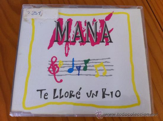 CDs de m&uacute;sica: MANA - TE LLORE UN RIO ( CD SINGLE ) - Foto 1