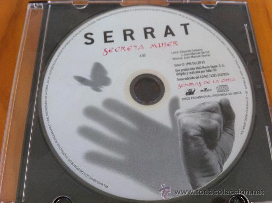 CDs de m&uacute;sica: SERRAT - SECRETA MUJER ( CD SINGLE  ) - Foto 1