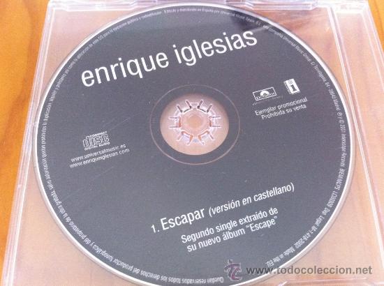 CDs de m&uacute;sica: ENRIQUE IGLESIAS - ESCAPAR ( CD SINGLE  ) - Foto 1