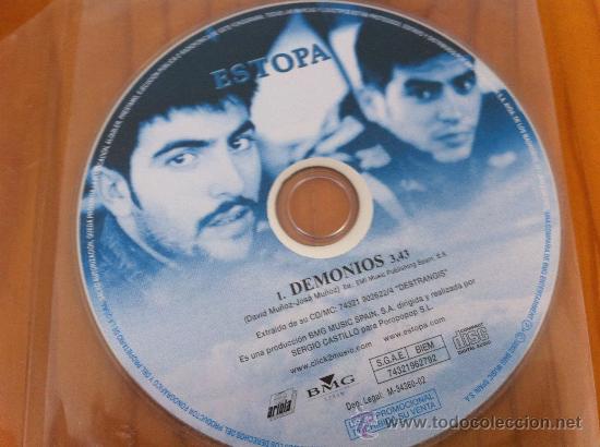 CDs de m&uacute;sica: ESTOPA - DEMONIOS ( CD SINGLE  ) - Foto 1