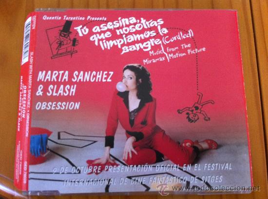 CDs de m&uacute;sica: MARTA SANCHEZ & SLASH - OBSESSION REMIX ( CD SINGLE PROMO ) - Foto 1