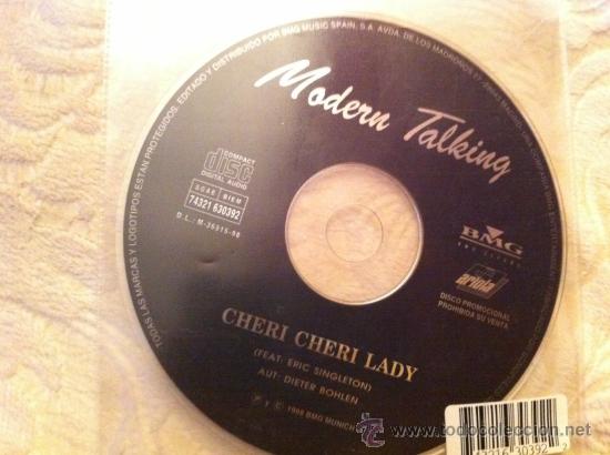 CDs de m&uacute;sica: MODERN TALKING - CHERI CHERI LADY ( CD SINGLE PROMO) - Foto 1