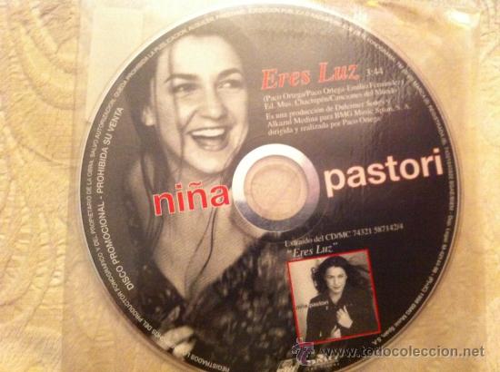 CDs de m&uacute;sica: NI&Ntilde;A PASTORI - ERES LUZ ( CD SINGLE PROMO) - Foto 1