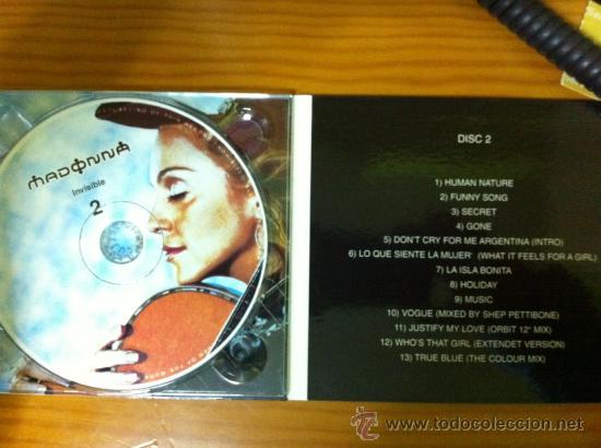 CDs de m&uacute;sica: MADONNA - INVISIBLE ( DOUBLE DELUXE CD ) LIVE - Foto 3