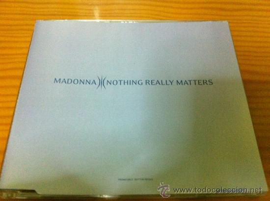 CDs de m&uacute;sica: MADONNA - NOTHING REALLY MATTERS ( CD SINGLE PROMO) - Foto 1